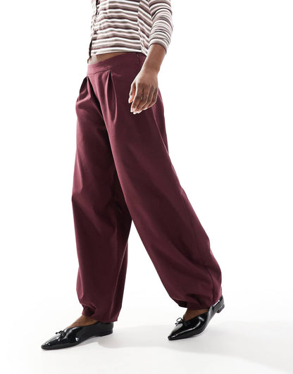 Tailored Barrel Leg Trouser