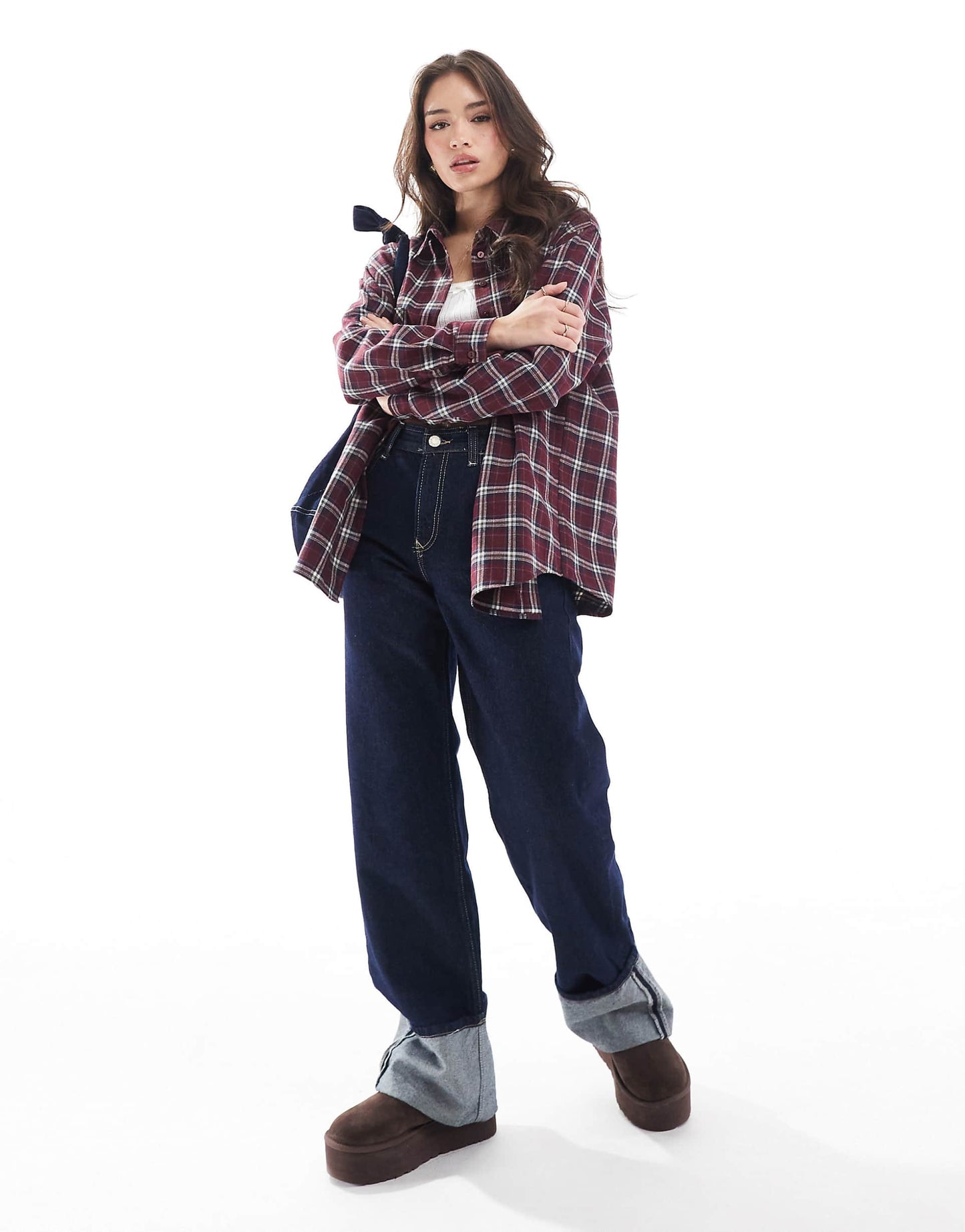 Oversized Check Flannel Shirt