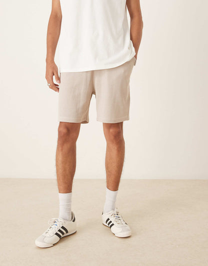 Oversized Waffle Shorts