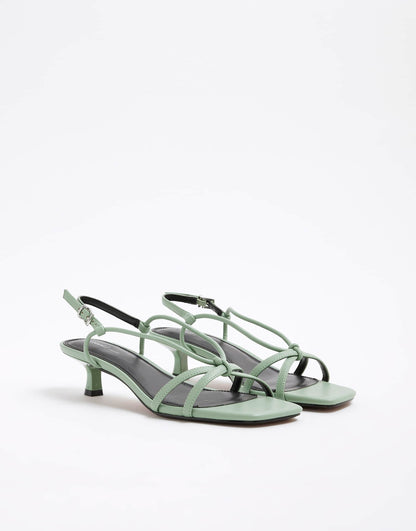 Kitten Heel Strappy Sandal
