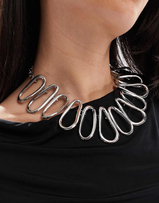Limited Edition Statement Necklace With Circle Detail