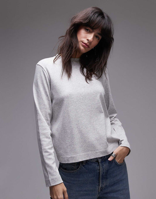 Boxy Long Sleeve Top