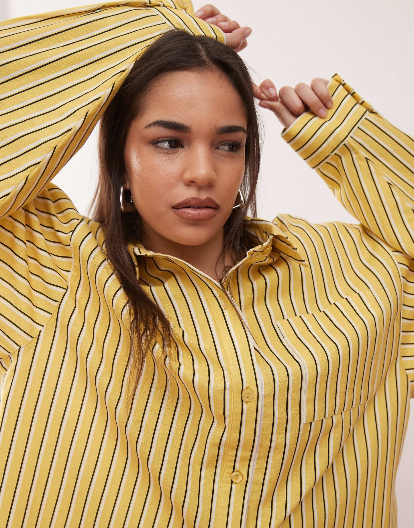 Oversized Linen Blend Shirt