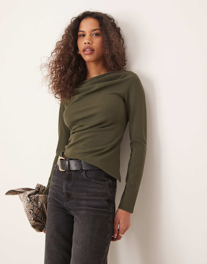 Asymmetric Top With Drape Detail