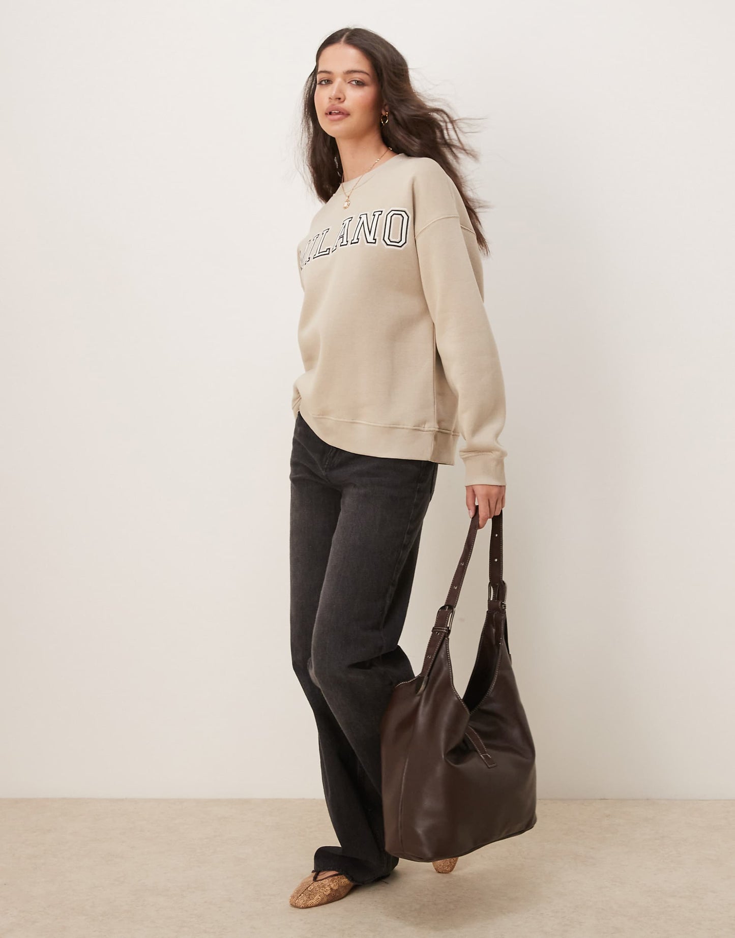 Milano Logo Oversized Sweatshirt