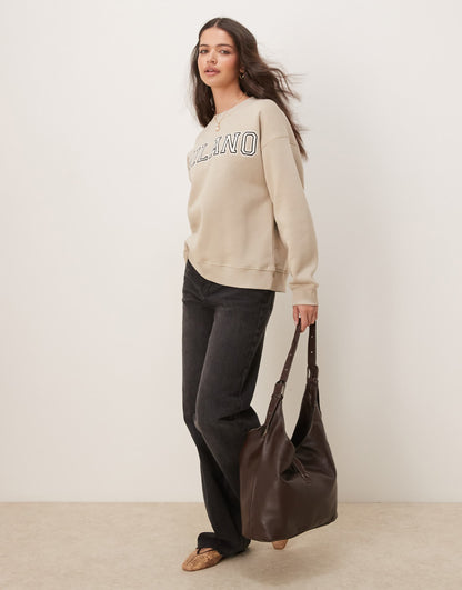 Milano Logo Oversized Sweatshirt