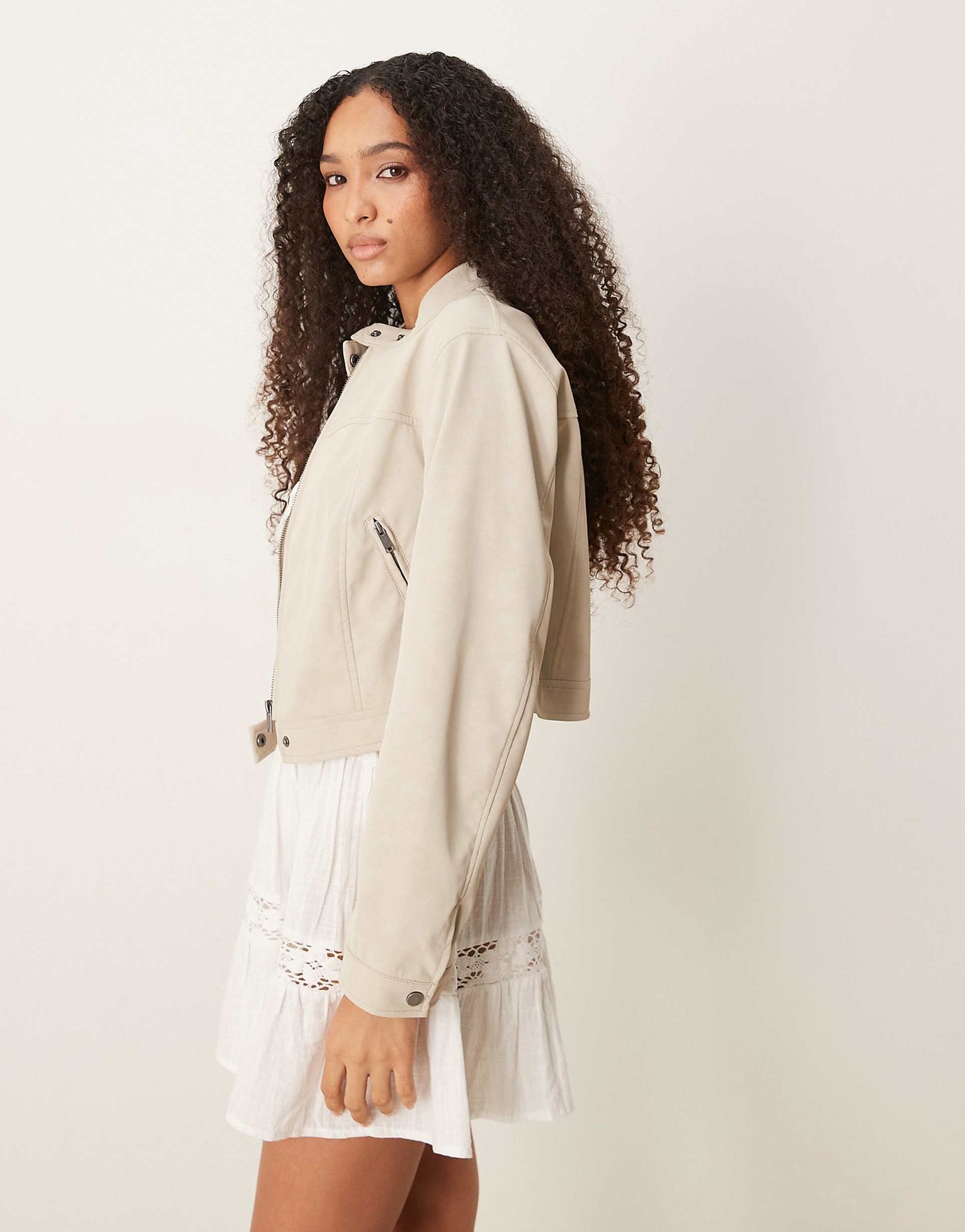 Faux Suede Short Jacket