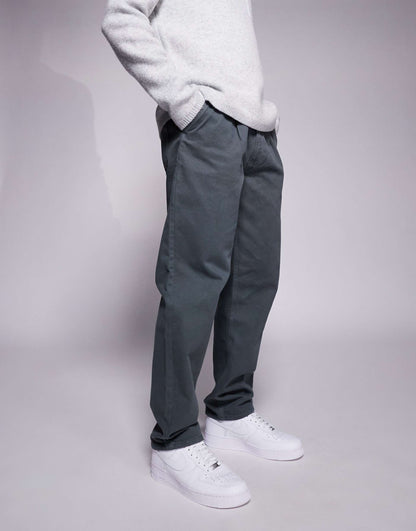 Straight Fit Chinos With Pleats