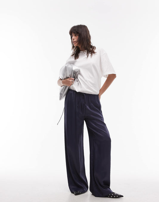 Satin Drawcord Trouser