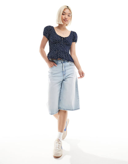 Milkmaid Short Sleeve Top