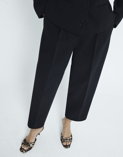 Petite Slim Barrell Leg Trousers