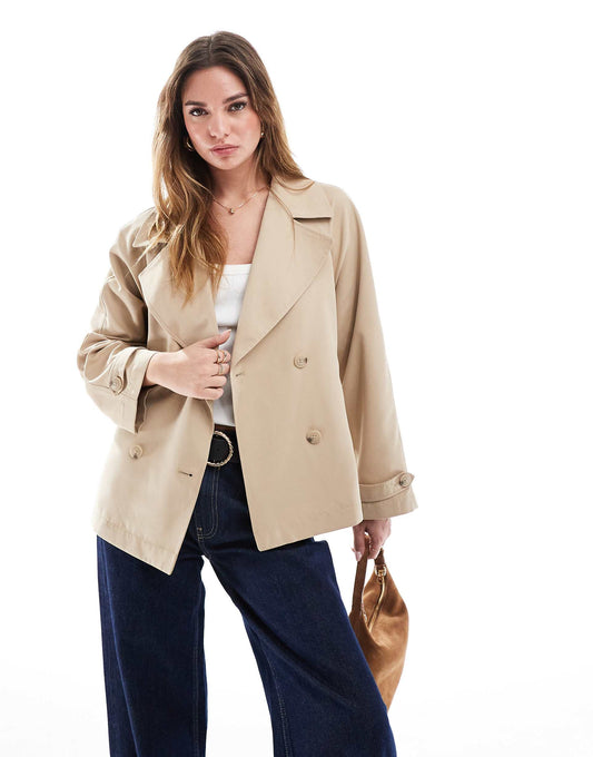 Cropped Trench Jacket