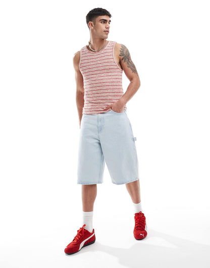Vali Worker Baggy Fit Denim Jorts