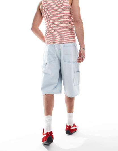 Vali Worker Baggy Fit Denim Jorts