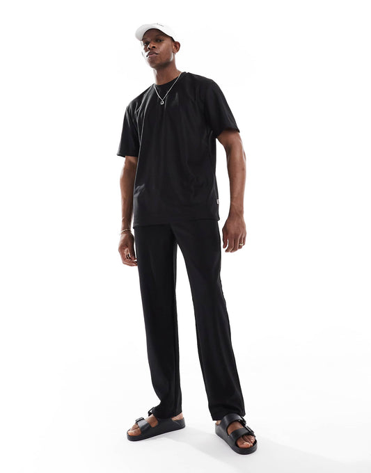 Plisse Loose Trousers Co-Ord