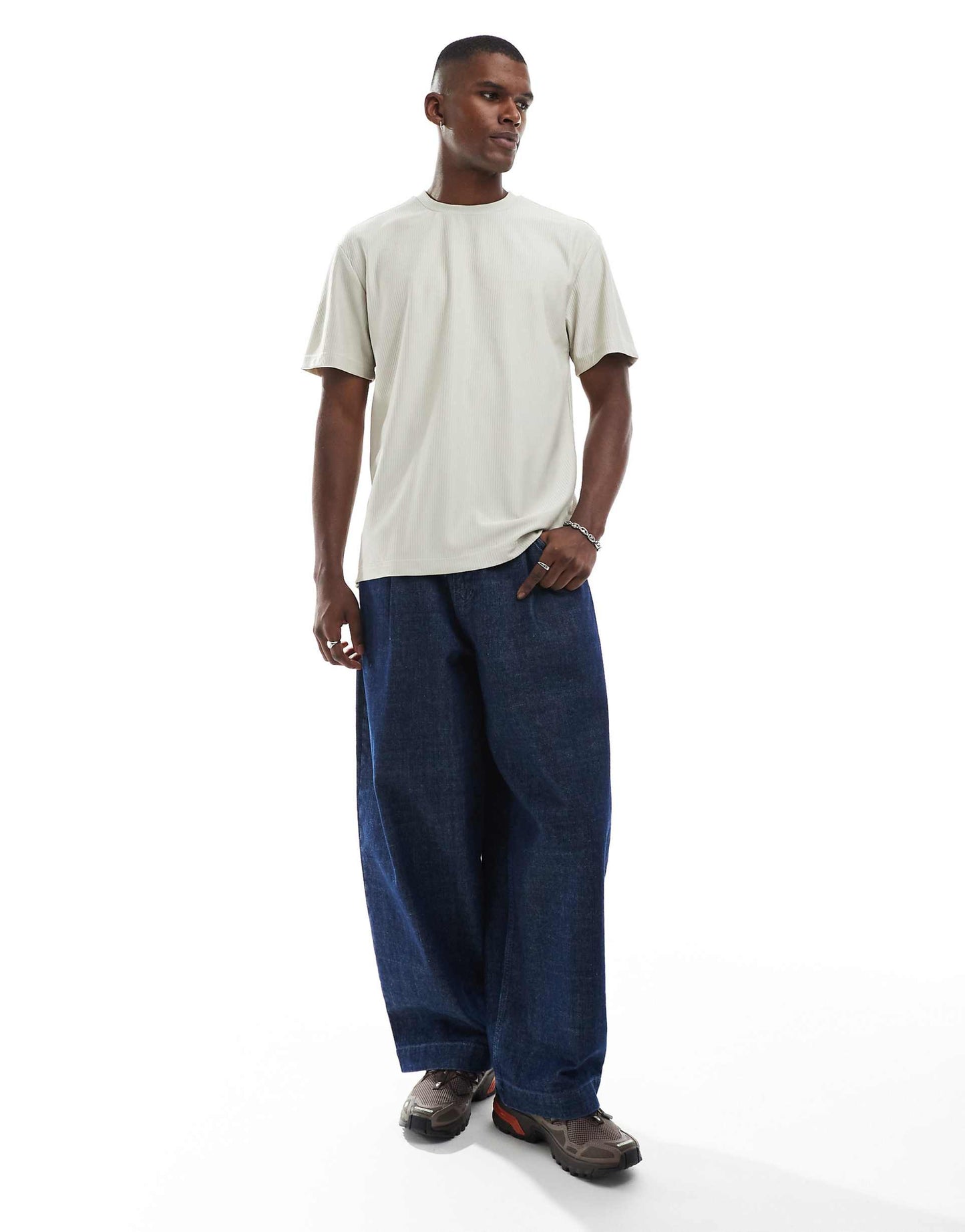 Plisse Relaxed T-Shirt