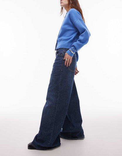 Longline Wide Leg Jeans