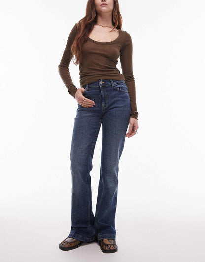 Flared Longline Jean