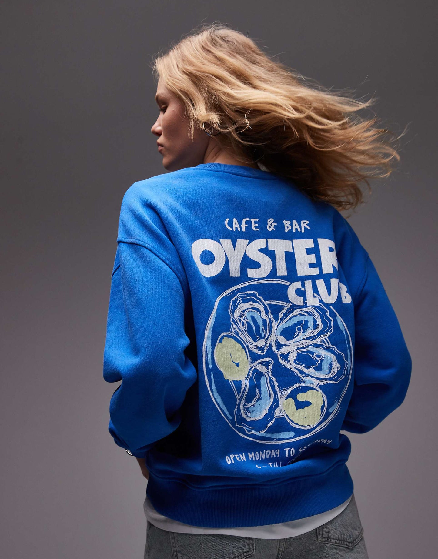 Graphic Oyster Club Sweatshirt