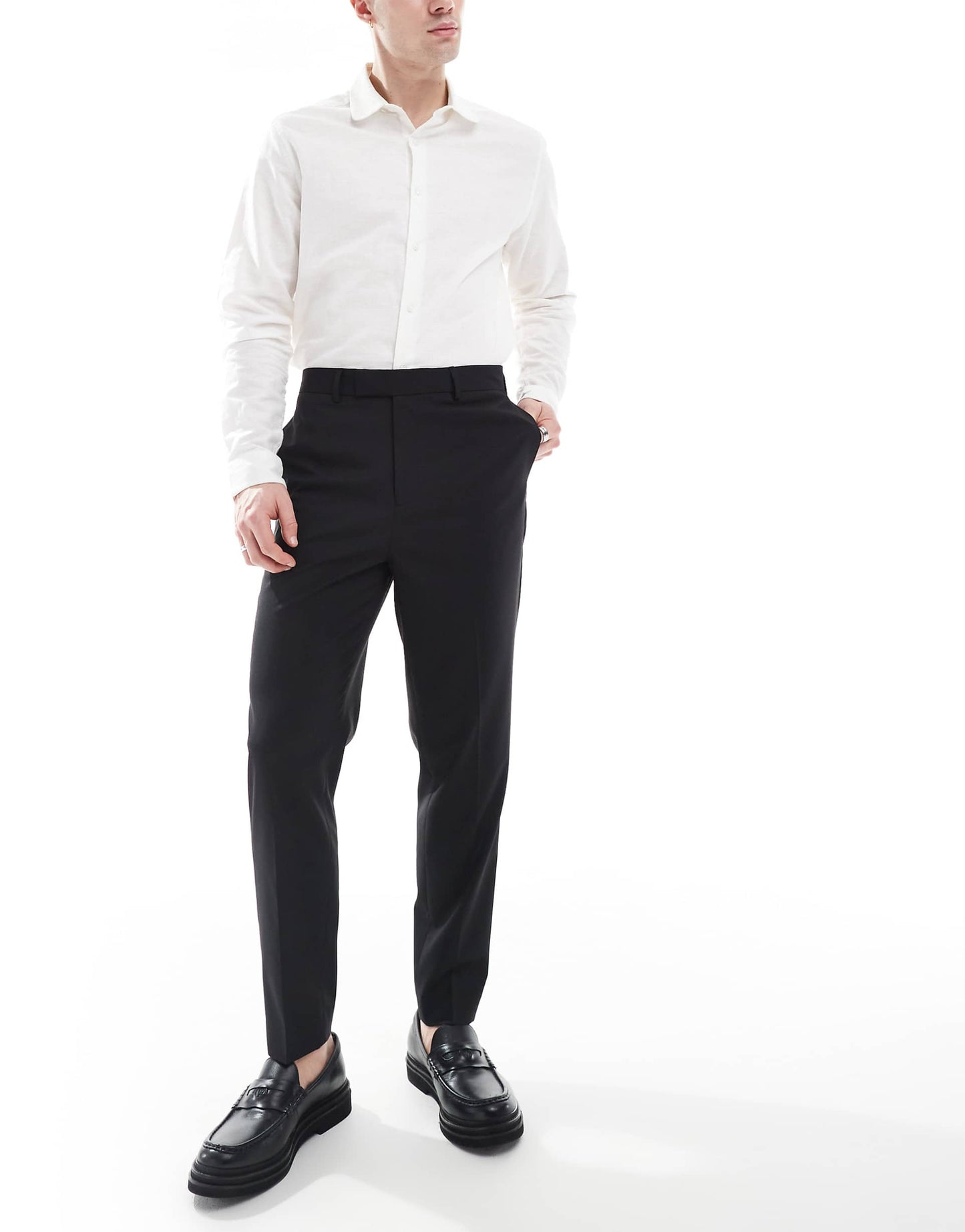 Smart Tapered Fit Trousers