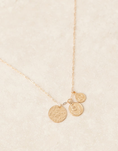 Necklace With Coin Pendants