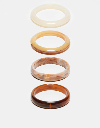 Pack Of 4 Resin Bangles