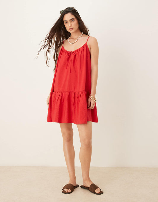 Tiered Mini Dress
