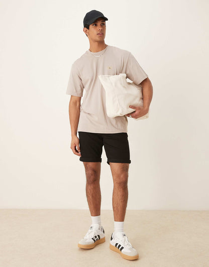 Stretch Slim Regular Length Denim Shorts