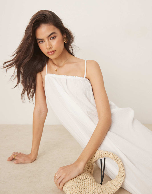 Tall Textured Sleeveless Maxi Dress
