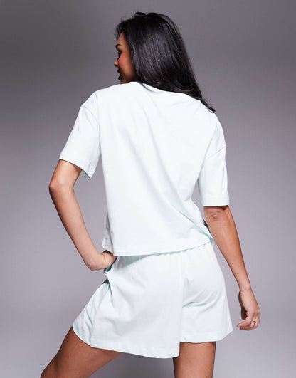 Mint Jersey Tee And Short Set