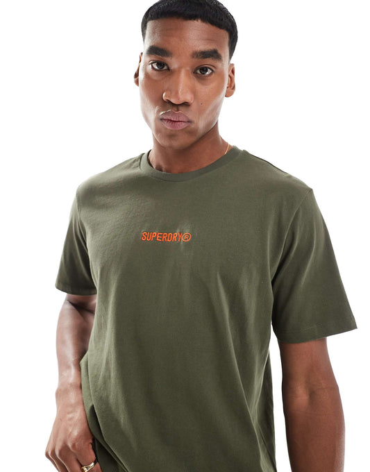 Micro Logo Graphic Loose T-Shirt