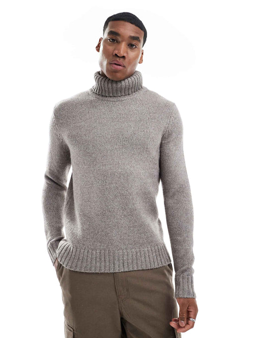 Brushed Roll Neck Jumper