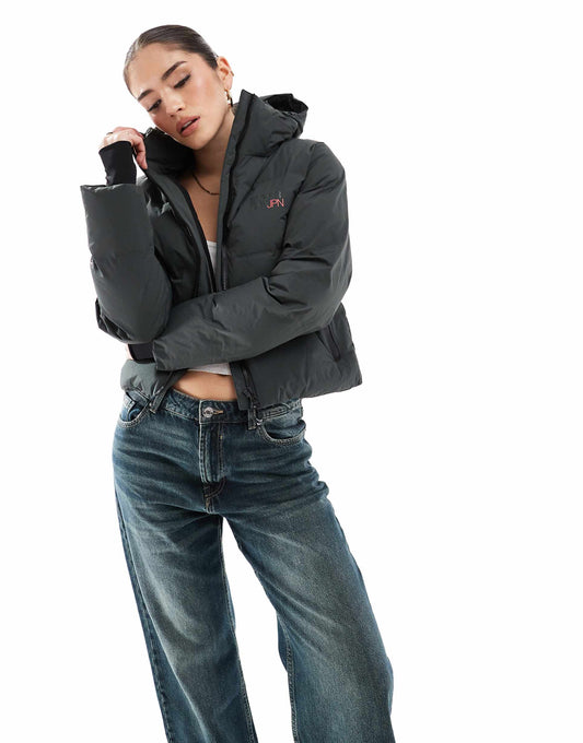 Hooded Boxy Puffer Jacket