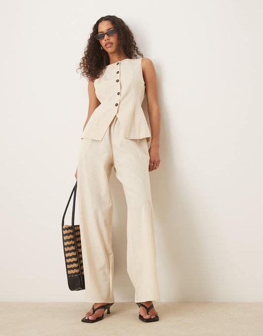 Button Down Waistcoat Jumpsuit