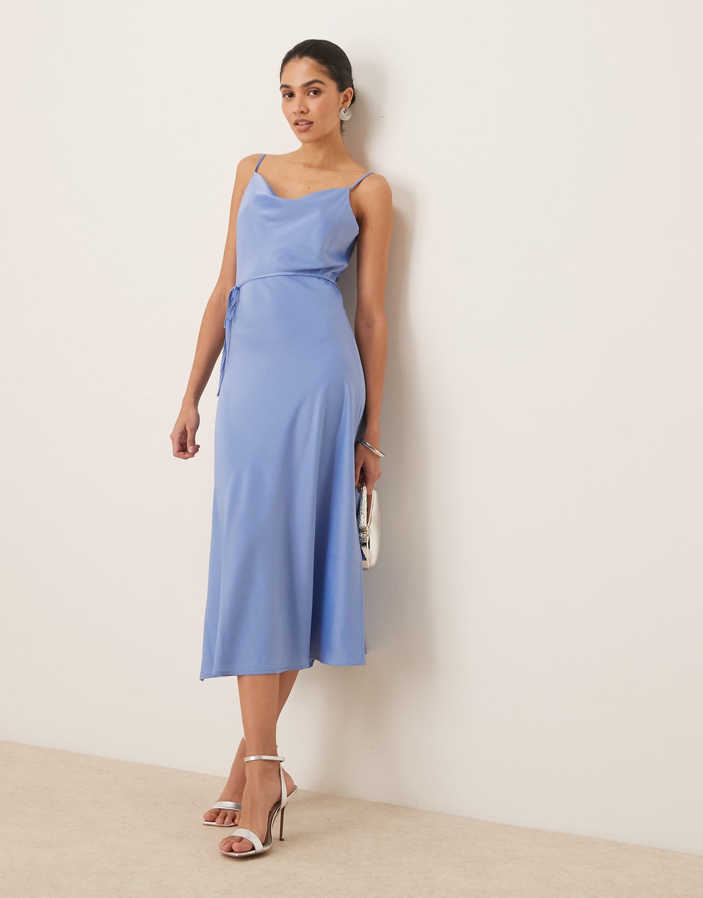 Satin Cami Midi Dress