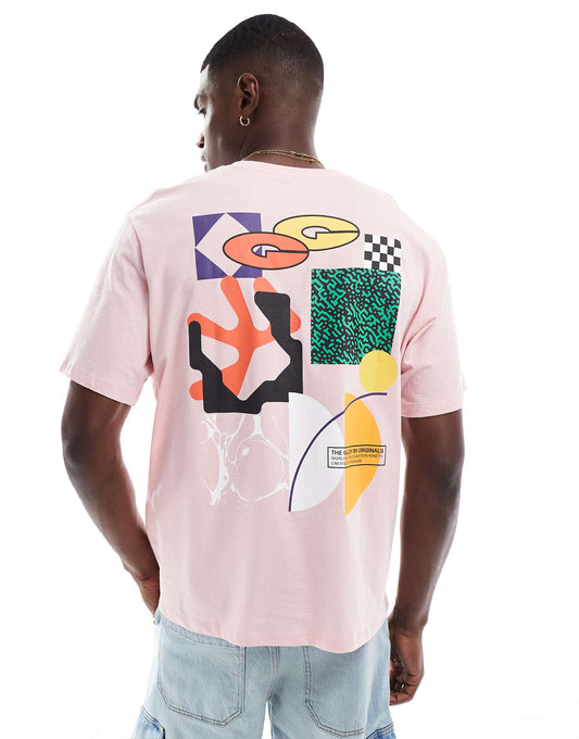 Oversize Back Print T-Shirt With Graphic Print