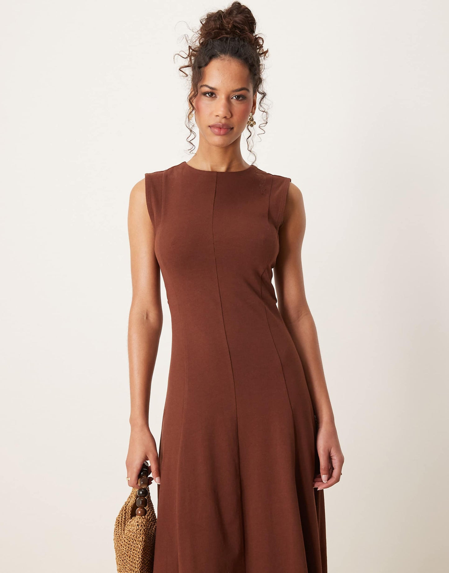 Cotton Sleeveless Midi Sundress
