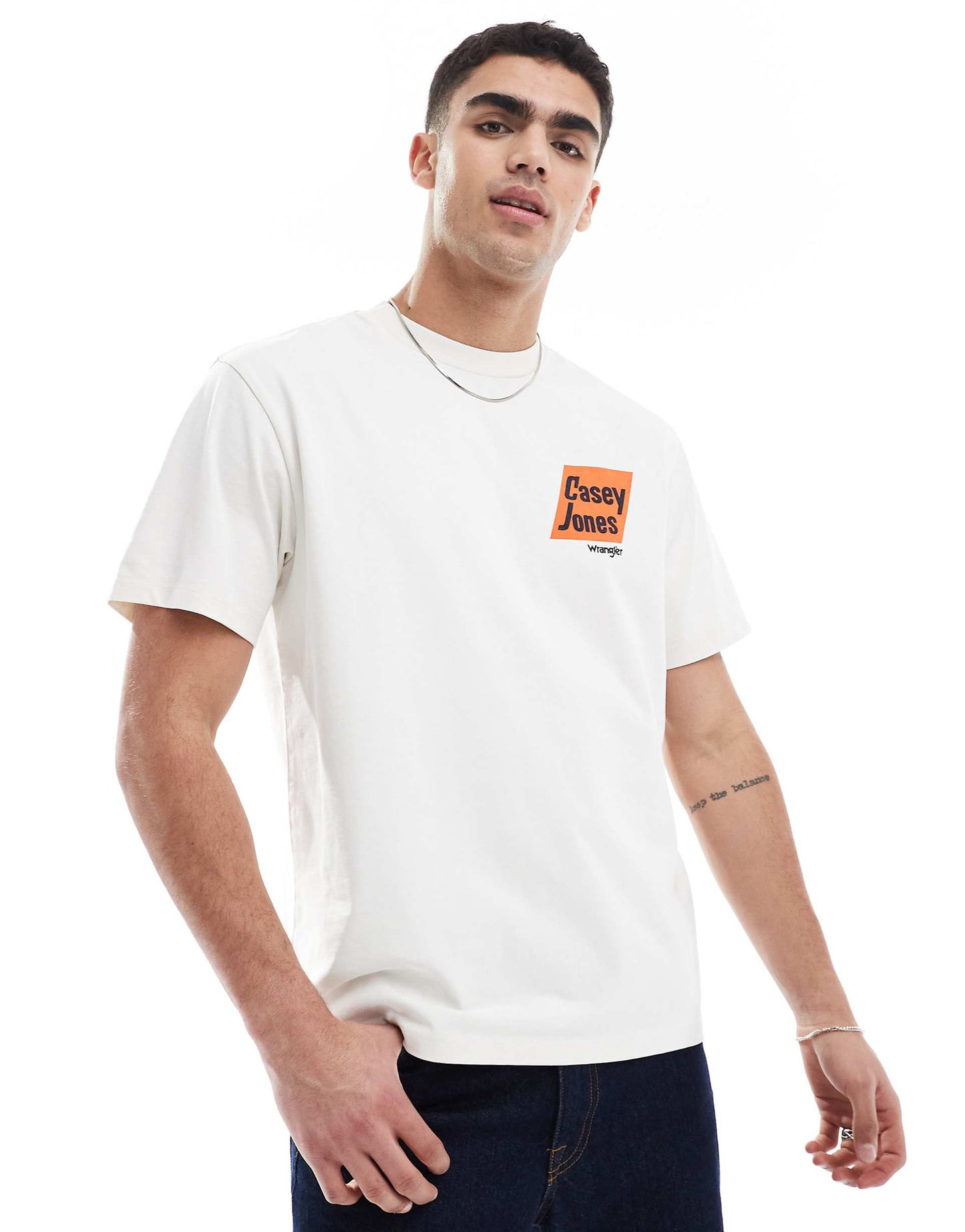 Casey Jones Workwear Logo Back Print Relaxed Heavyweight T-Shirt