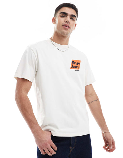Casey Jones Workwear Logo Back Print Relaxed Heavyweight T-Shirt