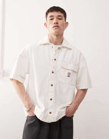 Casey Jones Workwear Short Sleeve Loose Twill Overshirt