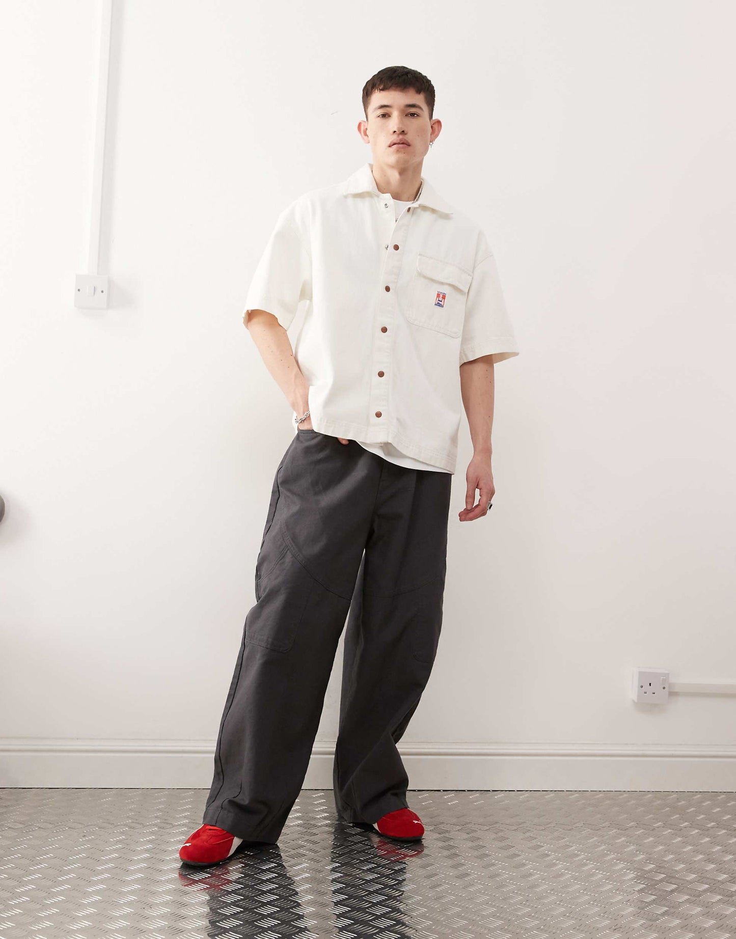 Casey Jones Workwear Short Sleeve Loose Twill Overshirt