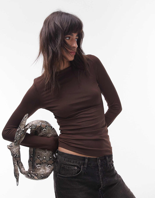 Long Sleeve Slinky Top