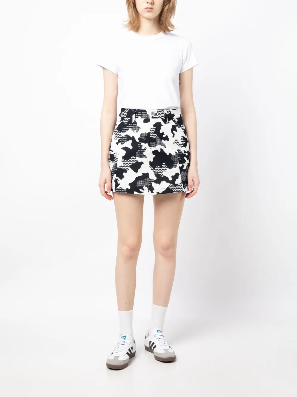 Camouflage-Print Mini Skirt