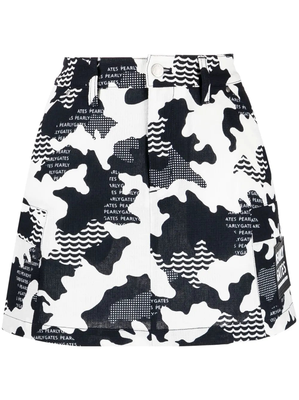 Camouflage-Print Mini Skirt