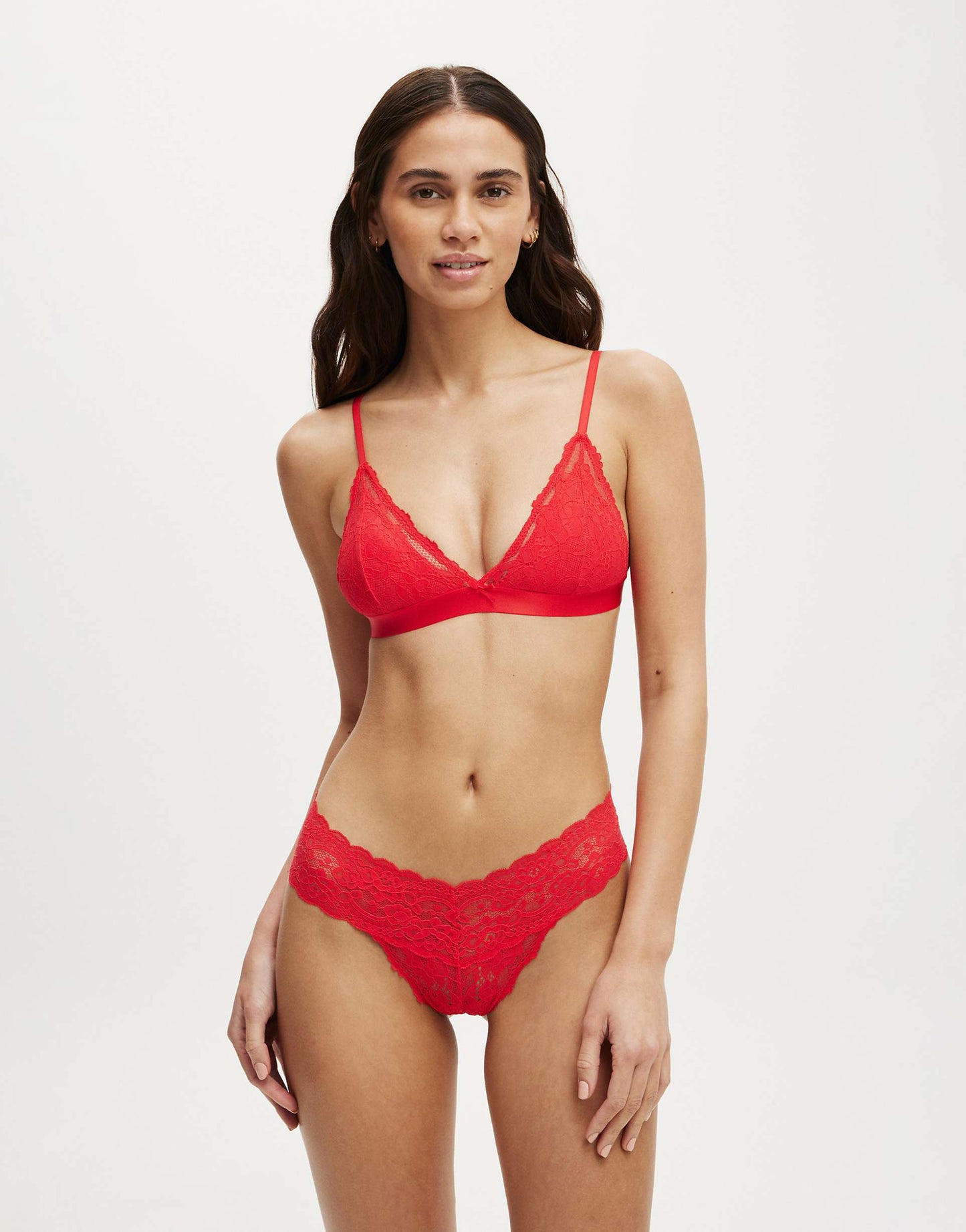 Everyday Lace Triangle Padded Bralette