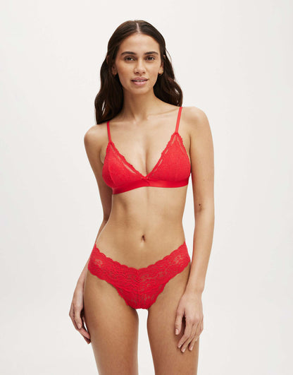 Everyday Lace Triangle Padded Bralette