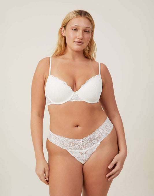 Everyday Lace Lightly Lined Bra