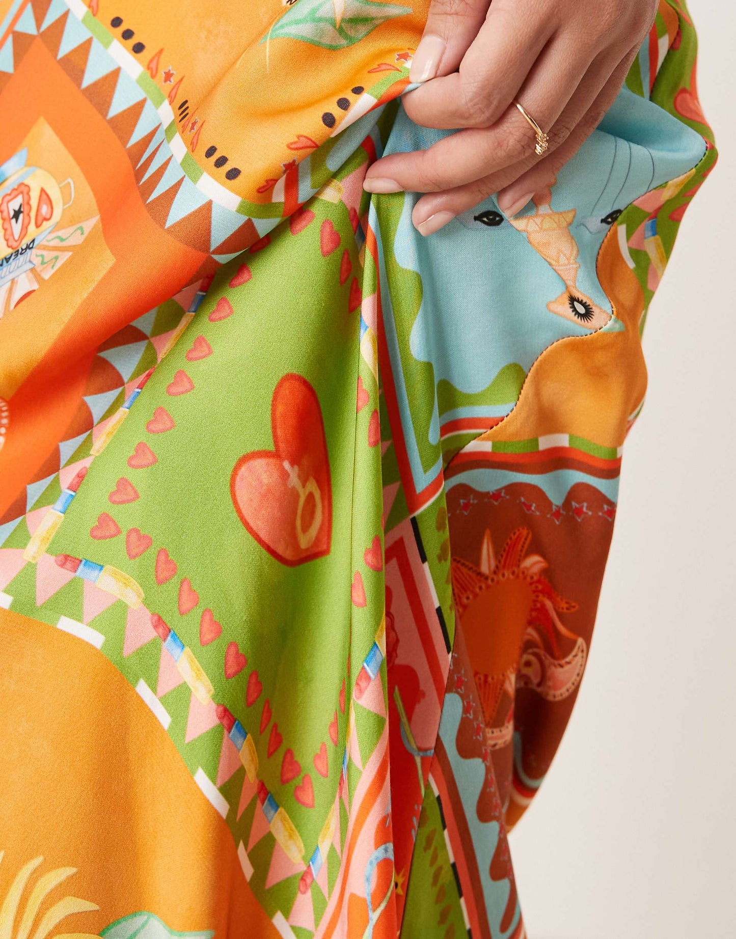 Petite Print Maxi Skirt