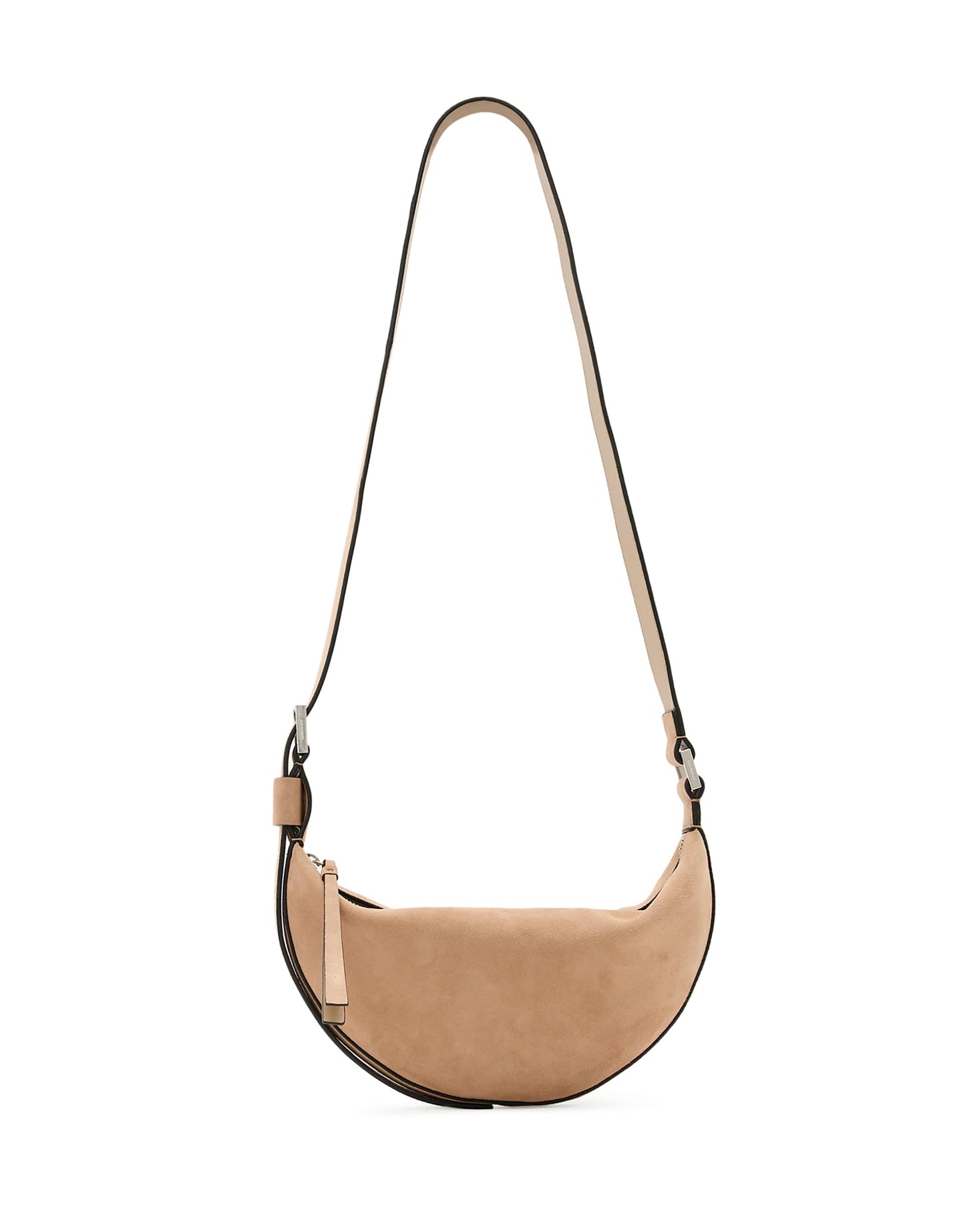 Leather Half Moon Crossbody Bag