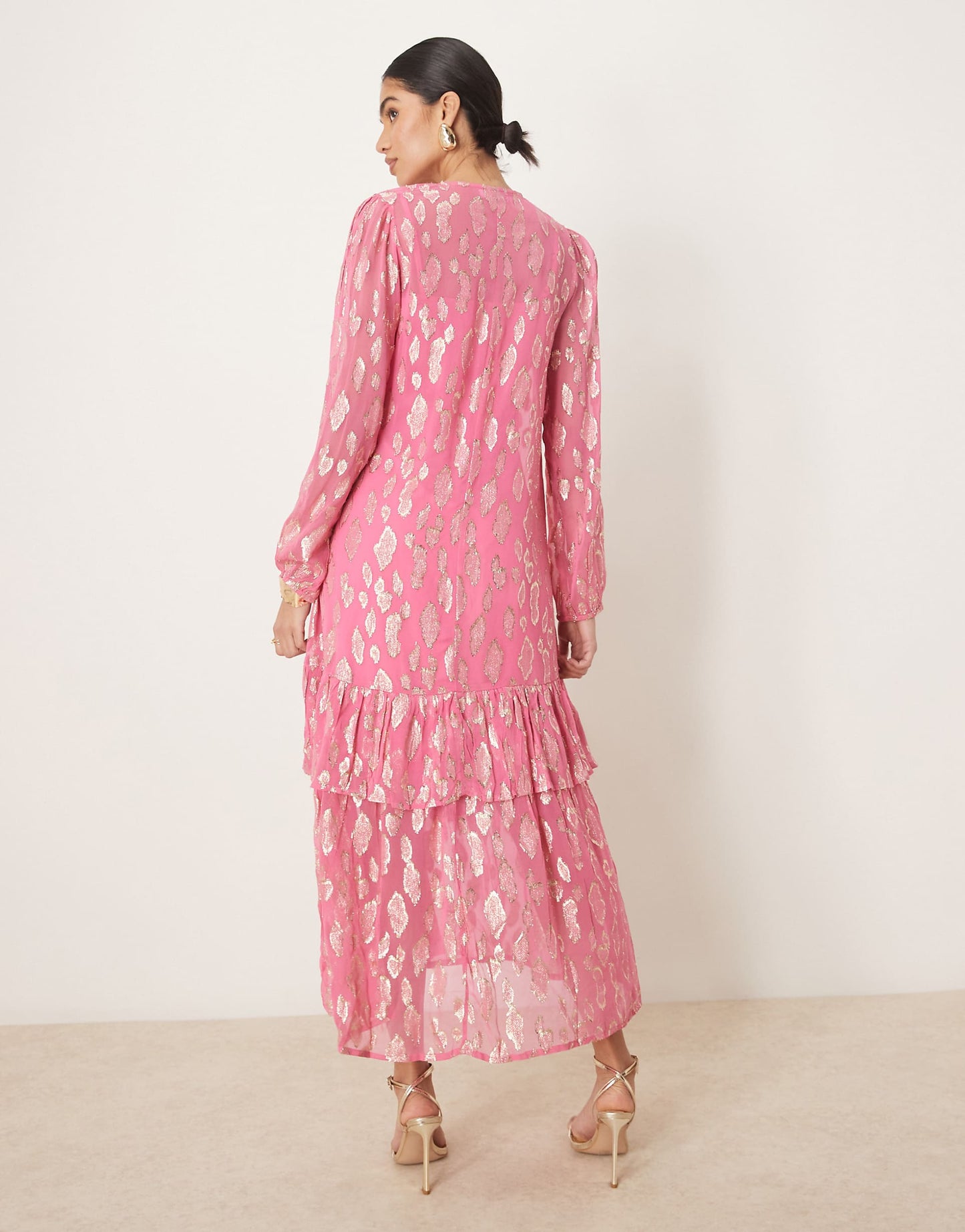 Metallic Midaxi Dress